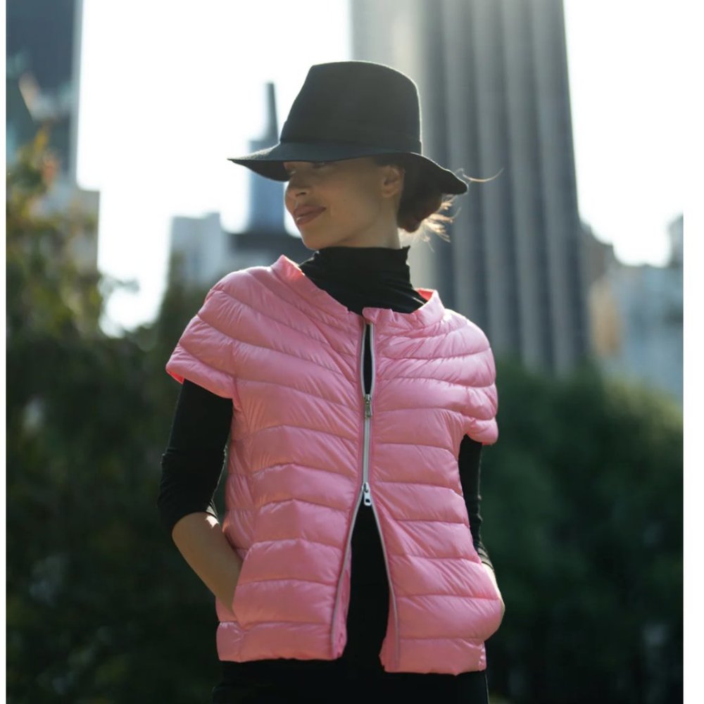 Women's Pink Puffer Jacket